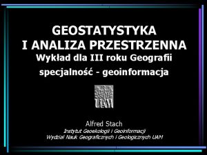 Geostatystyka