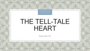 Tell tale heart reading