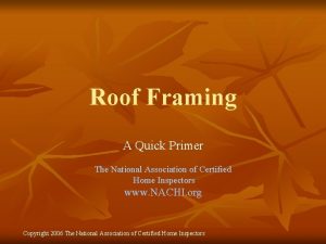 Framing terms and definitions
