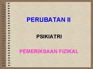 Status mental psikiatri