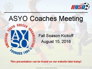 Ayso region 41 Ayso region 41