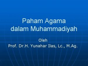 Paham agama menurut muhammadiyah