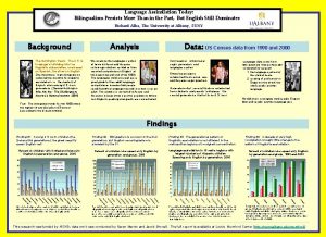 Language Assimilation Today Bilingualism Persists More Than in