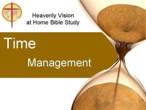 Time management bible study