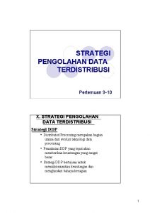 Strategi pengolahan data