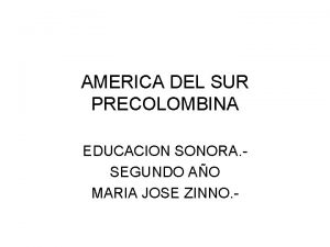 Educacion precolombina