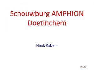 Plattegrond amphion