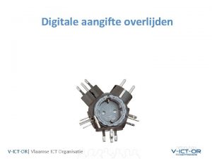 Digitale aangifte overlijden VICTOR Vlaamse ICT Organisatie 1