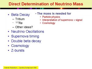 Neutrino mass