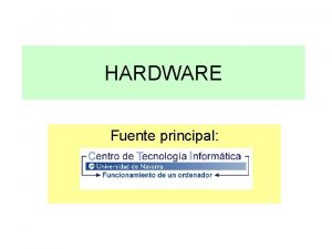 Arquitectura de hardware y software