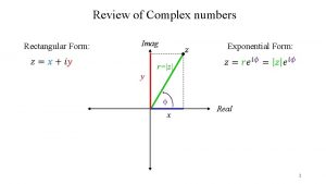 Complex exponential form
