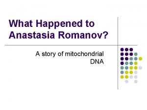 What happened to anastasia