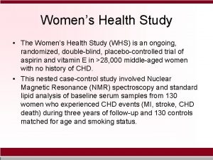 Study whs