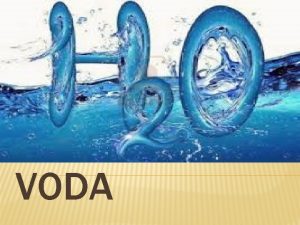 Voda izvor života prezentacija
