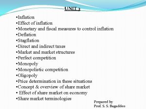 Fiscal policy to control inflation