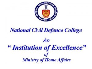 National civil defence college
