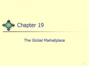 Deciding on the global marketing organization