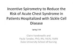 Rationale for using incentive spirometer