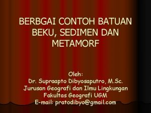 Proses terbentuknya batuan sedimen