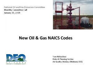 National Oil and Gas Emissions Committee Monthly Committee