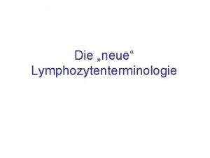 Lymphozyten atypisch