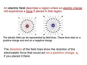 Electric field value