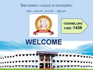 Sree krishna college of engineering vellore