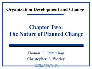 Critique of planned change
