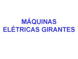 Maquinas eletricas