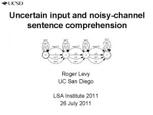 Uncertain sentence