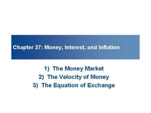 Money market inflation