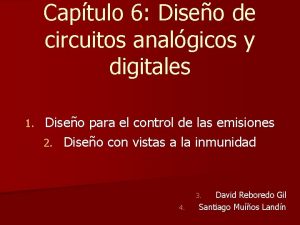 Captulo 6 Diseo de circuitos analgicos y digitales