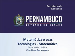 Matemtica e suas Tecnologias Matemtica Ensino Mdio 2