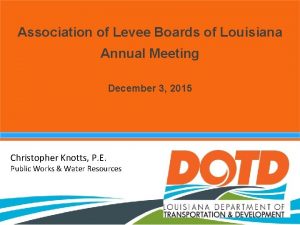 Association of levee boards of louisiana