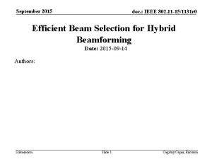 September 2015 doc IEEE 802 11 151131 r