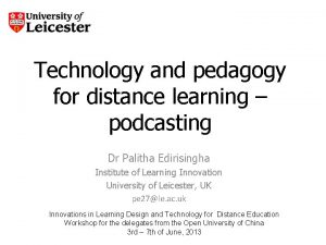 Podcasts for learning