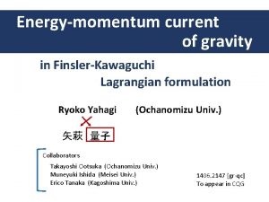 Energymomentum current of gravity in FinslerKawaguchi Lagrangian formulation