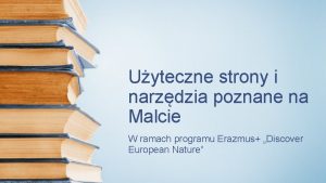 Uyteczne strony i narzdzia poznane na Malcie W