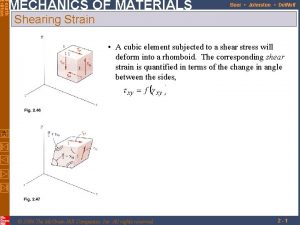 Mechanics of material beer