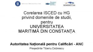 Corelarea ISCED cu HG privind domeniile de studii