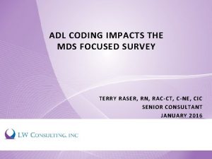 Adl coding cheat sheet for cnas