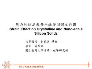 Strained silicon