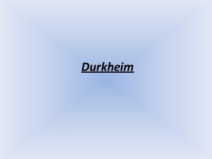 Durkheim Contexto social e poltico em que viveu
