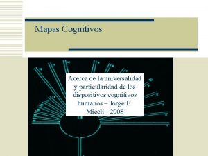 Mapas cognitivos de tolman