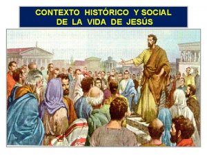 Contexto social en el tiempo de jesus