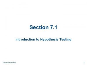 Null hypothesis