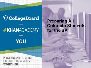 Link college board to khan academy