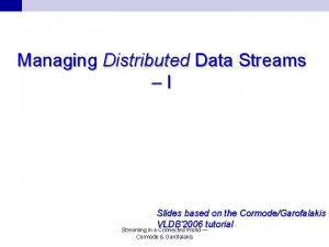 Stream data model