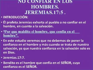 Jeremias 17 5 que significa