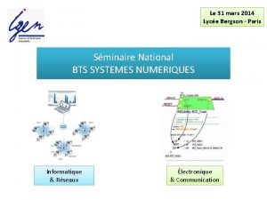 Le 31 mars 2014 Lyce Bergson Paris Sminaire